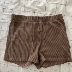 Free w any purchase. Rue 21 Brown Ribbed Knit Shorts